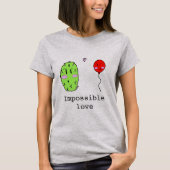 Onmogelijke liefdescactus en ballon t-shirt (Voorkant)