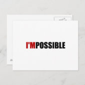 Onmogelijke motivatie briefkaart (Voorkant / Achterkant)