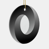 Onmogelijke optische cirkelverlichting keramisch ornament (Rechts)