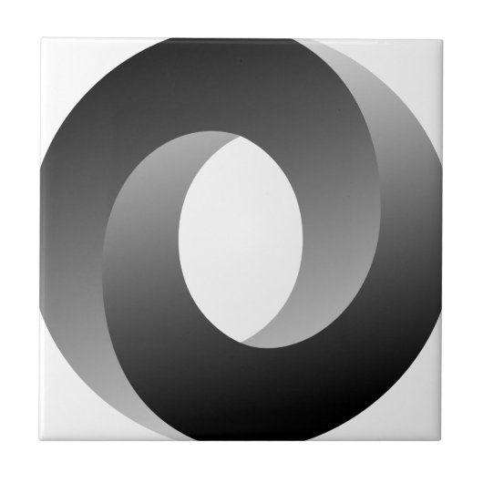 Onmogelijke optische cirkelverlichting tegeltje (Voorkant)