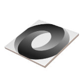 Onmogelijke optische cirkelverlichting tegeltje (Zijkant)