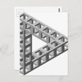 Onmogelijke optische oplichtingsdriehoek briefkaart (Voorkant / Achterkant)