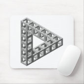 Onmogelijke optische oplichtingsdriehoek muismat (Met muis)