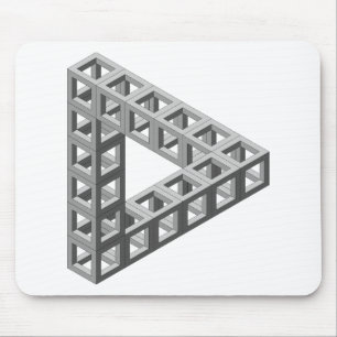Onmogelijke optische oplichtingsdriehoek muismat