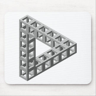 Onmogelijke optische oplichtingsdriehoek muismat