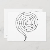 Onmogelijke optische slang-verlichting briefkaart (Voorkant / Achterkant)