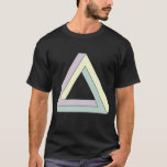 Onmogelijke penrose driehoek t-shirt<br><div class="desc">De driehoek van Penrose.</div>