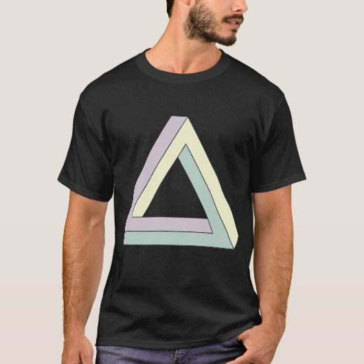 Onmogelijke penrose driehoek t-shirt (Voorkant)