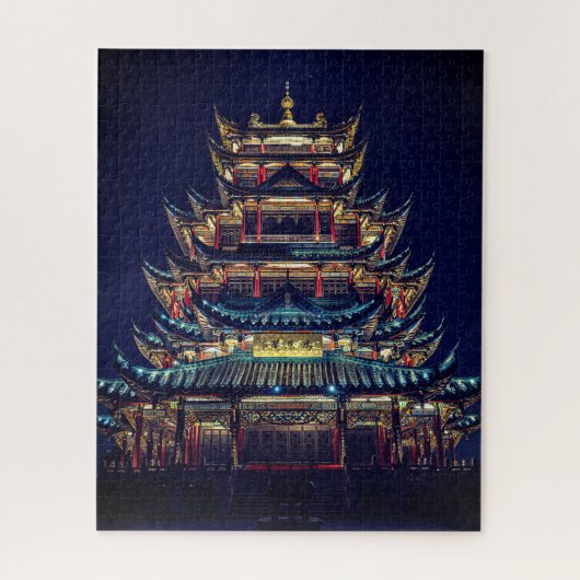 Onmogelijke puzzel - Aziatische tempel Legpuzzel (Verticaal)