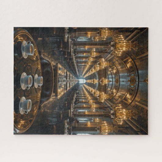 onmogelijke puzzel - Café Endless Reflections Legpuzzel (Horizontaal)
