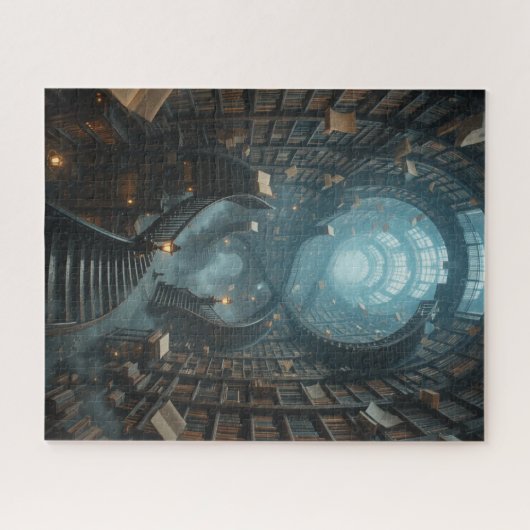 onmogelijke puzzel - De boekenplanken Legpuzzel (Horizontaal)