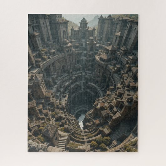 Onmogelijke puzzel - De Spiral City Illusion (Verticaal)