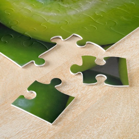 Onmogelijke puzzel - groene appels legpuzzel (Zijkant)