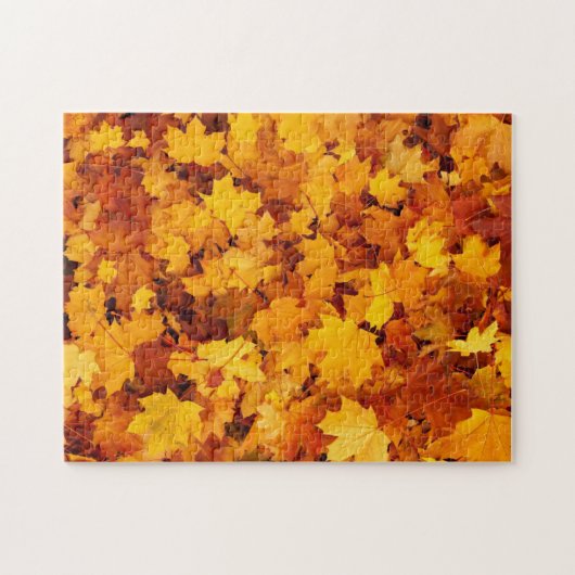 Onmogelijke puzzel herfst vertrekt puzzel legpuzzel (Horizontaal)