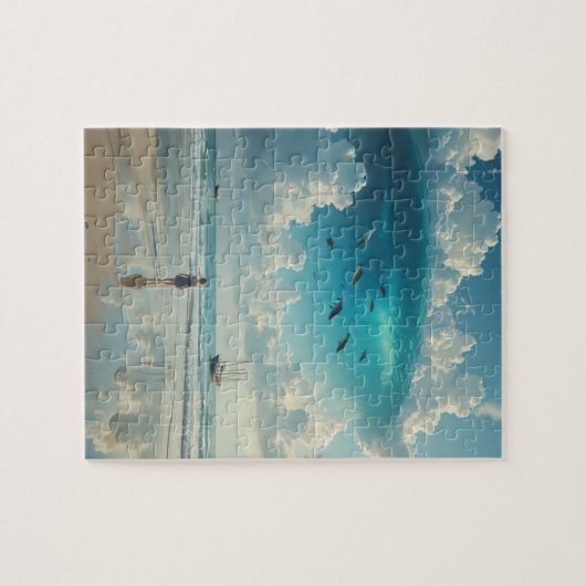 Onmogelijke puzzel - Het ondersteboven Zee Legpuzzel (Horizontaal)