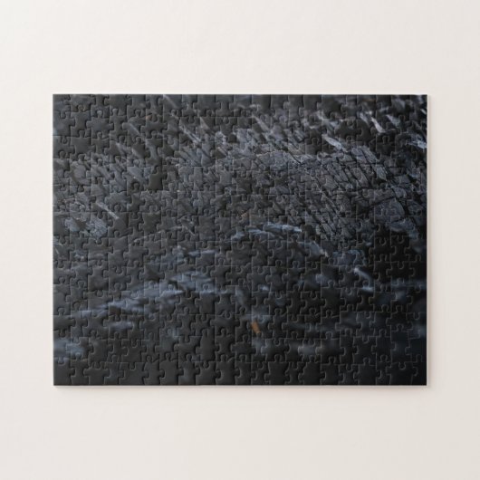 Onmogelijke puzzel - houtskool legpuzzel (Horizontaal)