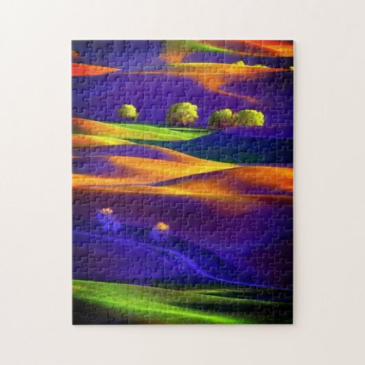 Onmogelijke puzzel - kleurrijk landschap (Verticaal)