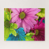 Onmogelijke puzzel - kleurrijke bloemen legpuzzel (Horizontaal)