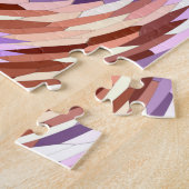 Onmogelijke puzzel: kleurrijke draaikolk legpuzzel (Zijkant)