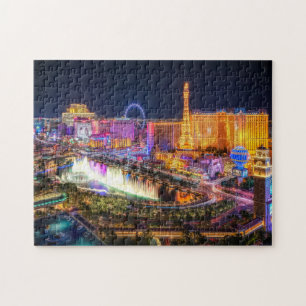 Onmogelijke puzzel - Las Vegas Strip by Night Legpuzzel