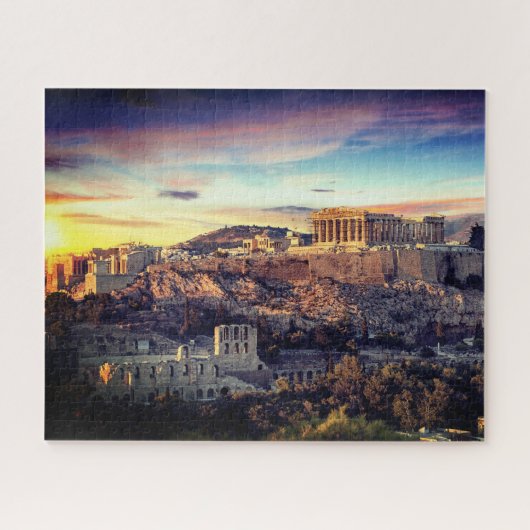 Onmogelijke puzzel - oude Athens-zonnebank Legpuzzel (Horizontaal)
