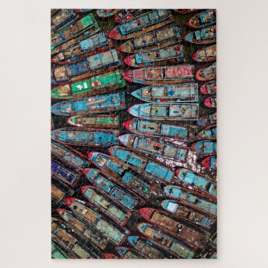 Onmogelijke puzzel - Vissende boten Legpuzzel (Verticaal)