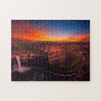 Onmogelijke puzzel - Waterval Sunset Legpuzzel