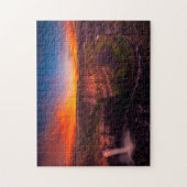 Onmogelijke puzzel - Waterval Sunset Legpuzzel (Verticaal)