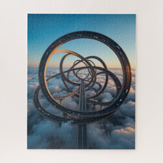 onmogelijke puzzel - Wegen naar nergens Legpuzzel (Verticaal)