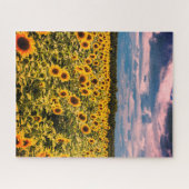 Onmogelijke puzzel - Zonnebloemveld Legpuzzel (Horizontaal)