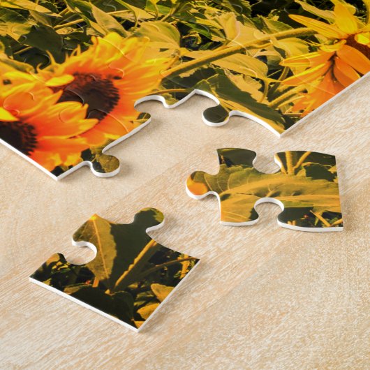 Onmogelijke puzzel - Zonnebloemveld Legpuzzel (Zijkant)