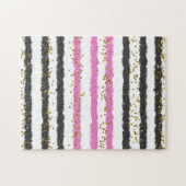 Onmogelijke puzzels zwart roze grappig grap cadeau (Horizontaal)