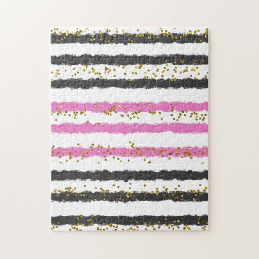 Onmogelijke puzzels zwart roze grappig grap cadeau (Verticaal)