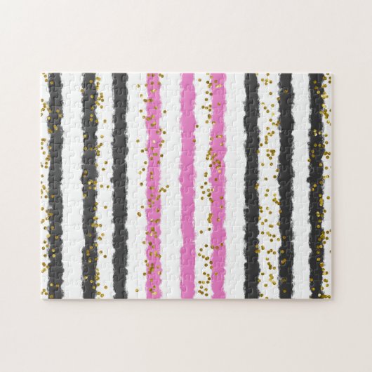 Onmogelijke puzzels zwarte roze grappige cadeau (Horizontaal)