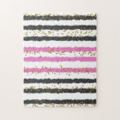 Onmogelijke puzzels zwarte roze grappige cadeau (Verticaal)