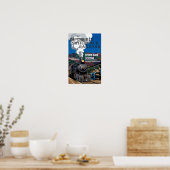 Onmogelijke Switchback-spoorwegposter Poster (Keuken)