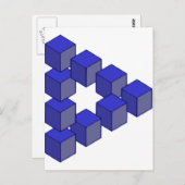 Onmogelijke trap van vierkantsoptische verlichting briefkaart (Voorkant / Achterkant)