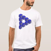 Onmogelijke trap van vierkantsoptische verlichting t-shirt (Voorkant)