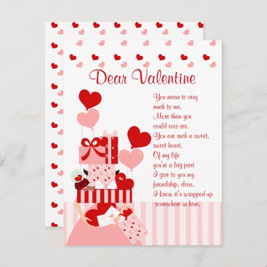 Onmogelijke Valentijn Stack Kaart (Voorkant / Achterkant)