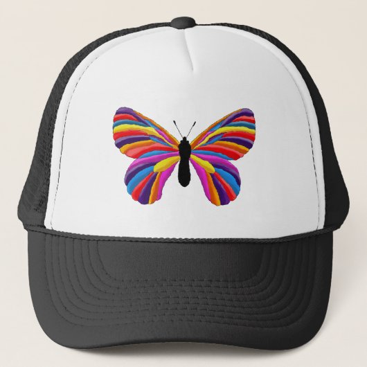 Onmogelijke vlinder trucker pet (Voorkant)