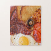 Onmogelijke volle Engelse ontbijtpuzzel Legpuzzel (Verticaal)