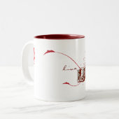 Onmogelijkheden Tweekleurige Koffiemok (Voorkant links)