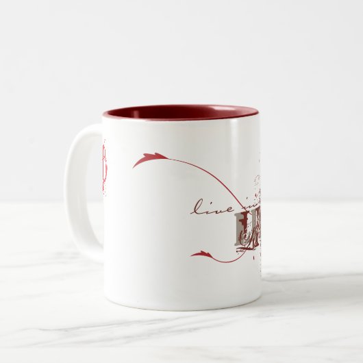 Onmogelijkheden Tweekleurige Koffiemok (Voorkant links)