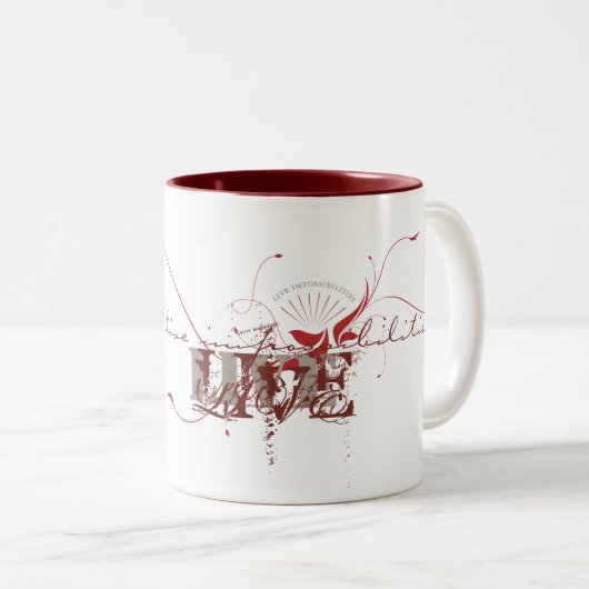 Onmogelijkheden Tweekleurige Koffiemok (Voorkant rechts)