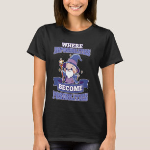 Onmogelijkheden worden mogelijkheden Chibi Old Wiz T-shirt