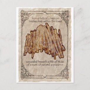 Onnatuurlijke stapel van briefkaart van teken