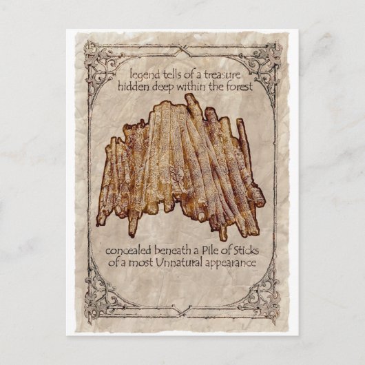 Onnatuurlijke stapel van briefkaart van teken (Voorkant)