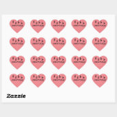 Onnatuurlijke Sticker van het hart (Vel)