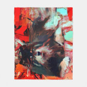 ONNI de Finse Lapphund fleece deken 3 maten (Voorkant)