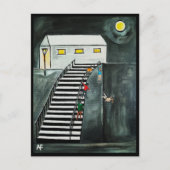 Onnodige stappen schilderij van Alfred Fox Briefkaart (Voorkant)